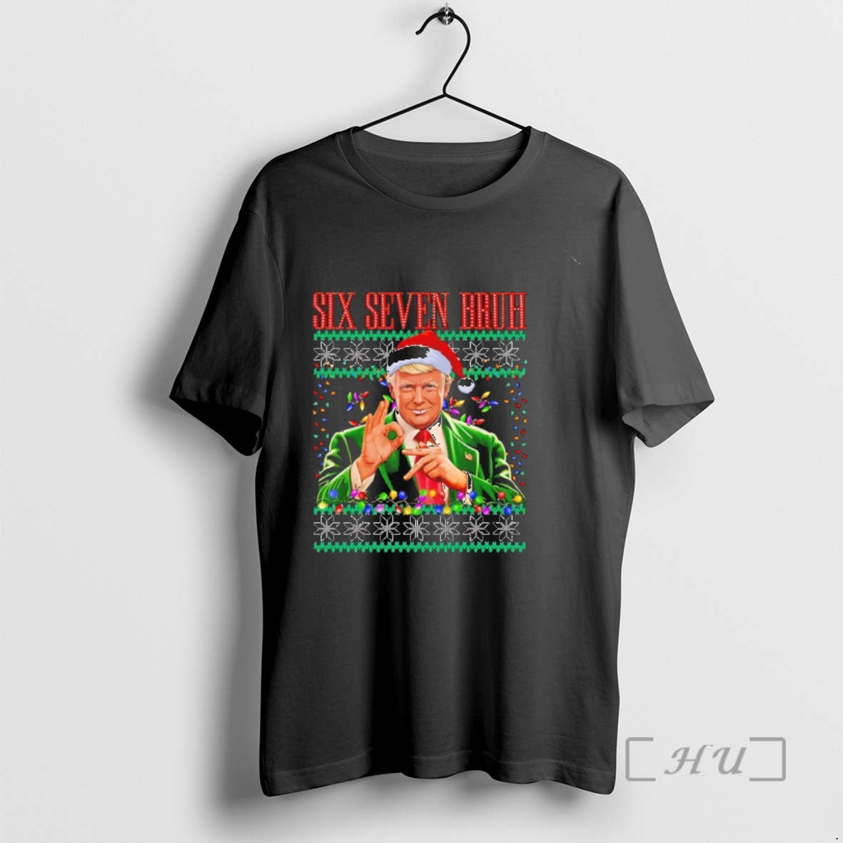 Officials 6 7 Bruh 67 Trump Ugly Christmas T-Shirts, Hoodie, Sweatshirt | AU18TeeNovaLab.com