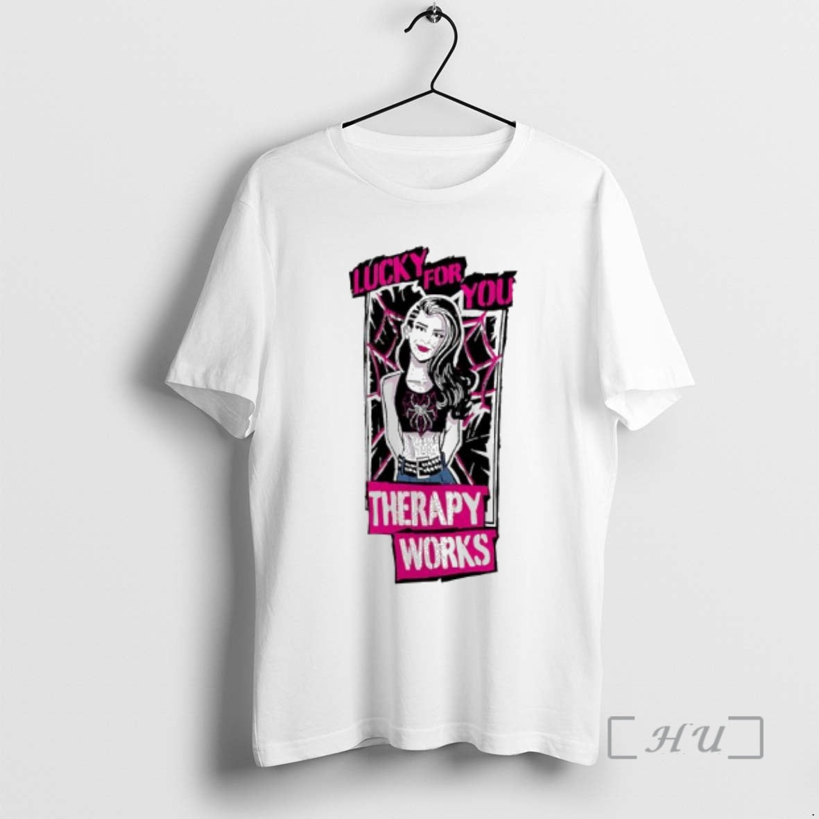 Officials Aj Lee Therapy Works Lucky For You Graphic T-Shirts, Hoodie, Sweatshirt | AU18TeeNovaLab.com