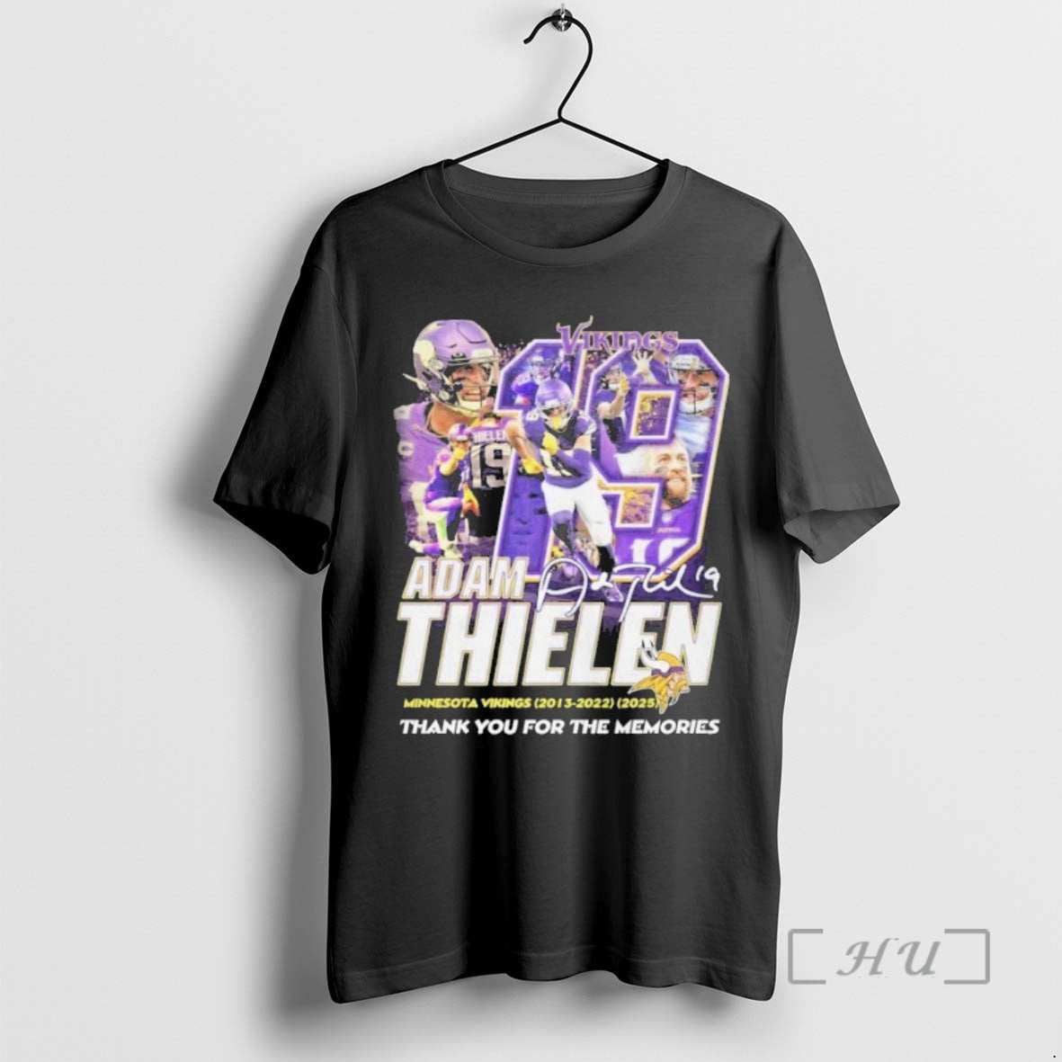Officials Adam Thielen Minnesota Vikings 2023 2025 Thank You For The Memories Signature Premium T-Shirts, Hoodie, Sweatshirt