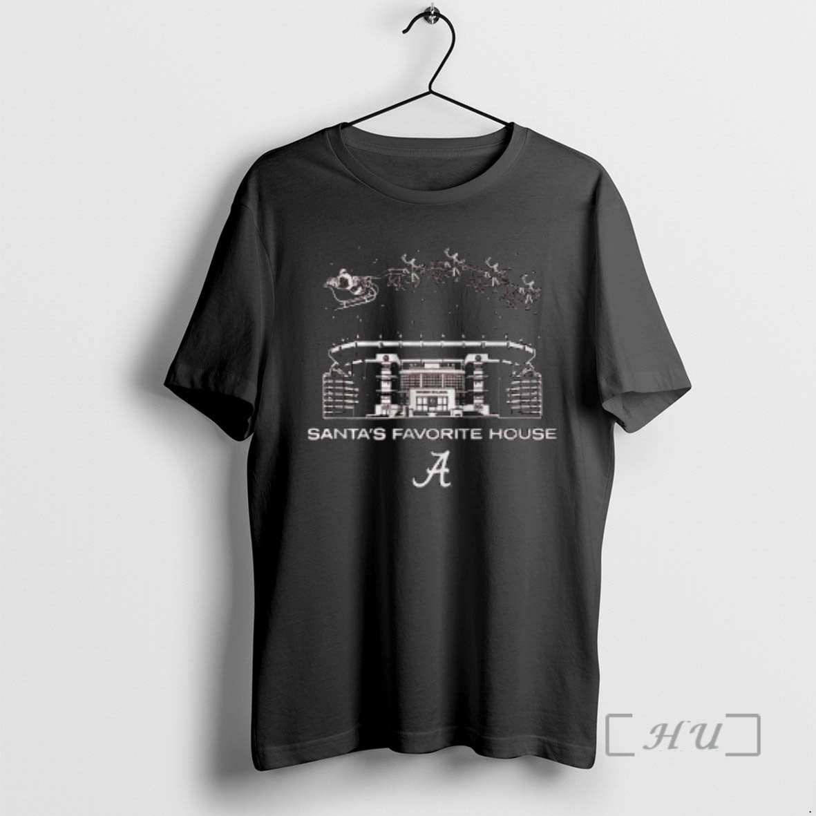 Officials Alabama Football Santas Favorite House Circle Black T-Shirts, Hoodie, Sweatshirt | AU18TeeNovaLab.com