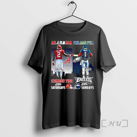 Officials Alabama Philadelphia Players First Bump Signature T-Shirts, Hoodie, Sweatshirt | AU18TeeNovaLab.com