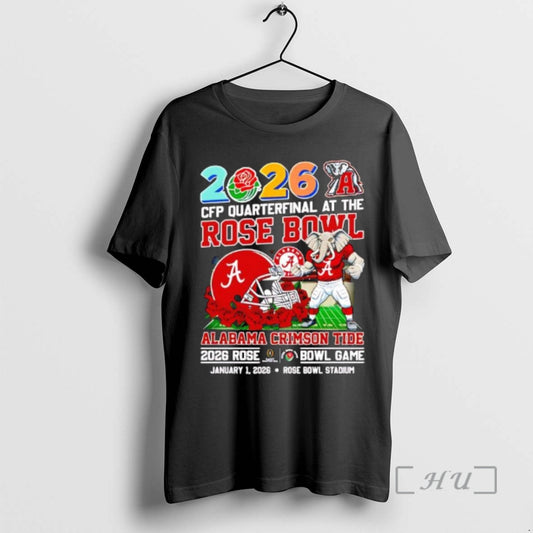Officials Alabama Rose Bowl 2026 Cfp Quaterfinal T-Shirts, Hoodie, Sweatshirt | AU18TeeNovaLab.com