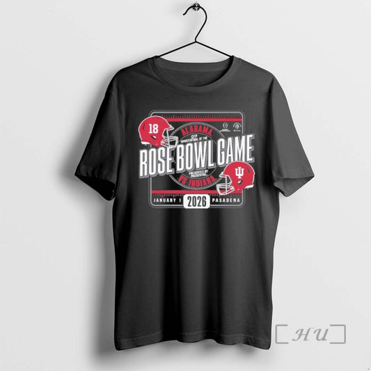 Officials Alabama Vs Indiana Football 2026 Rose Bowl Game Head To Head Premium T Shirts Hoodie, Sweatshirt