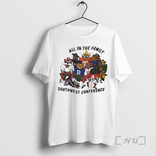 Officials All In The Family Southwest Conference Sec Mascots T-Shirts, Hoodie, Sweatshirt | AU18TeeNovaLab.com