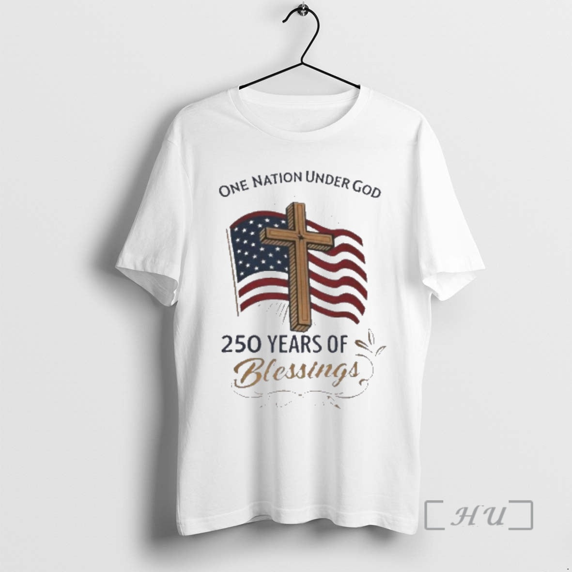 Officials America 250 Years Of Blessings One Nation Under God Flag Cross Patriotic Premium T-Shirts, Hoodie, Sweatshirt