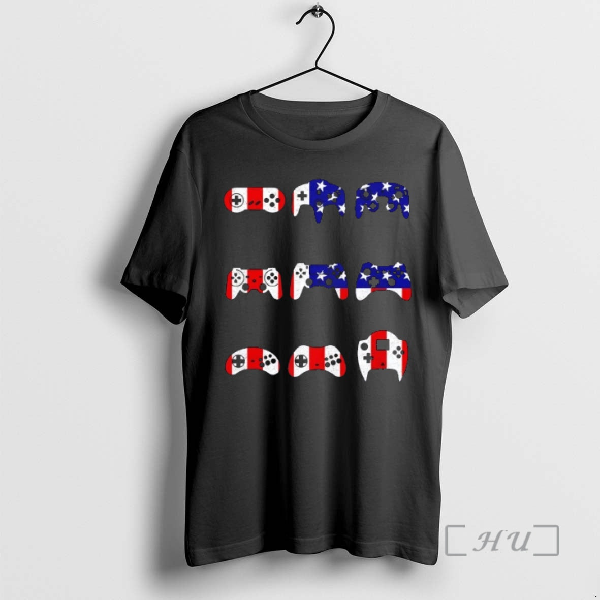 Officials American Gamer Mash Up Controllers Usa Flag T-Shirts, Hoodie, Sweatshirt | AU18TeeNovaLab.com