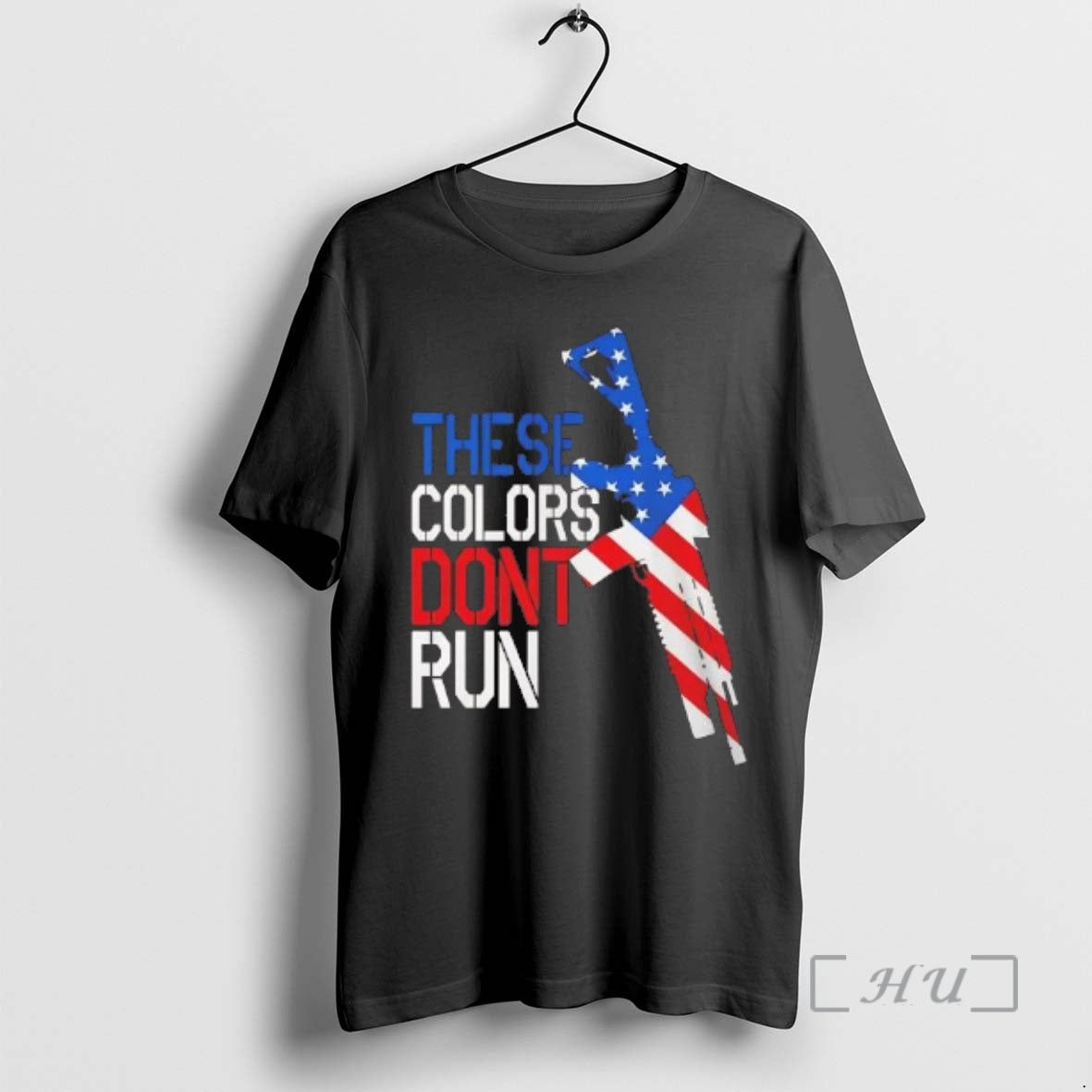 Officials American Flag Rifle These Colors Dont Run T-Shirts, Hoodie, Sweatshirt | AU18TeeNovaLab.com
