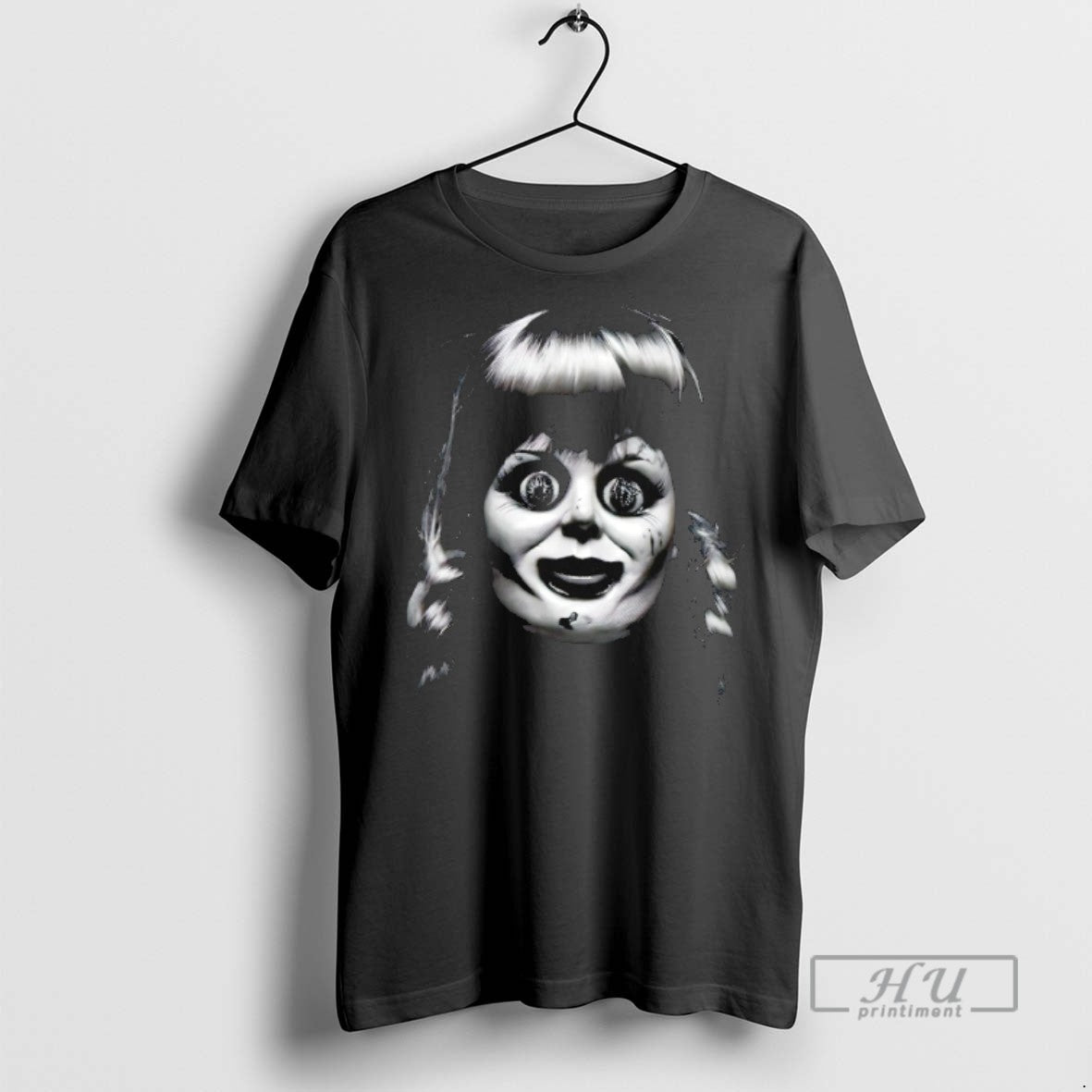 Officials Annabelle Horror Character Big Face Halloween T Shirts