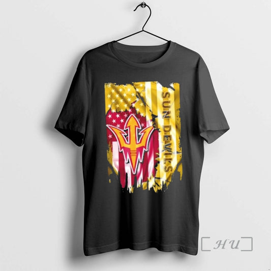 Officials Arizona State Sun Devils Football X American Flag T-Shirts, Hoodie, Sweatshirt | AU18TeeNovaLab.com