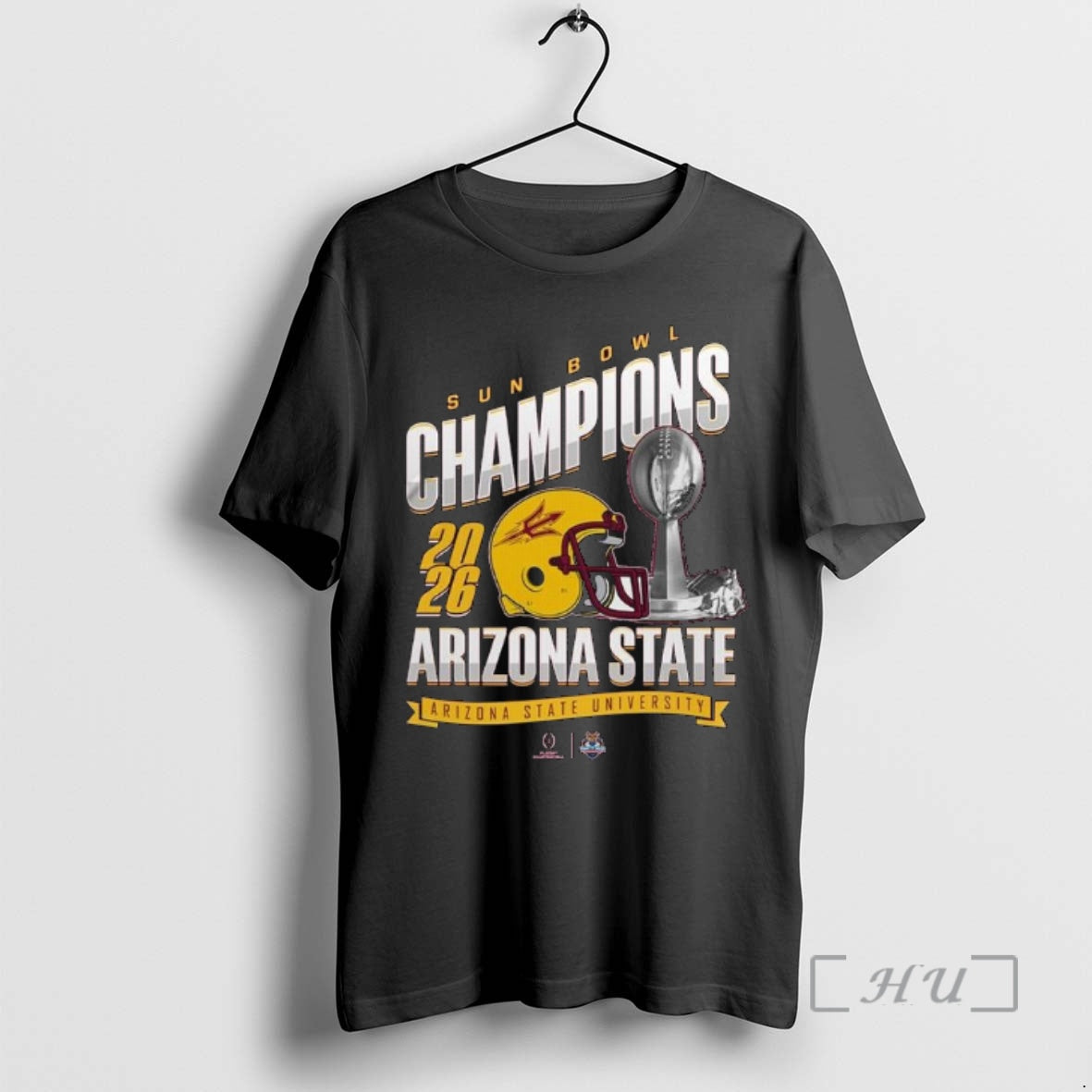 Officials Arizona State Sun Devils Sun Bowl Champions Trophy 2026 T-Shirts, Hoodie, Sweatshirt | AU18TeeNovaLab.com