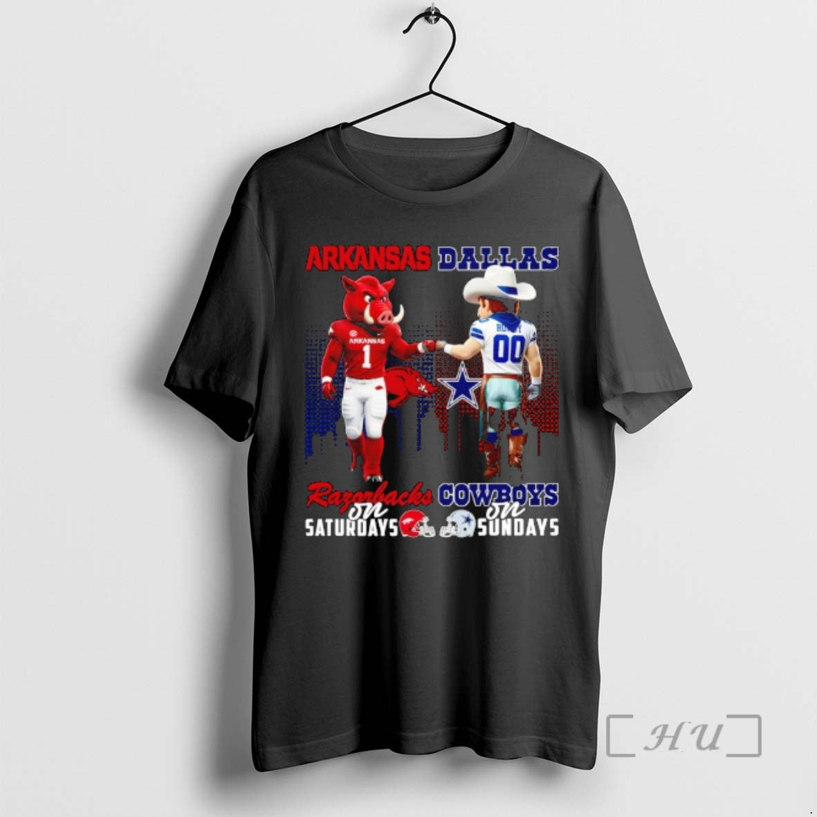 Officials Arkansas Razorbacks On Saturdays X Dallas Cowboys On Sundays Mascot Premium T Shirts Sweater Hoodie, Sweatshirt
