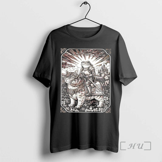Officials Armored Frog Riding An Armored Cat T-Shirts, Hoodie, Sweatshirt | AU18TeeNovaLab.com