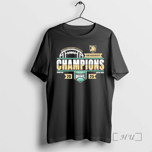 Officials Army Black Knights Football Wasabi Fenway Bowl Champions 2025 Classic Premium T Shirts Sweater Hoodie, Sweatshirt