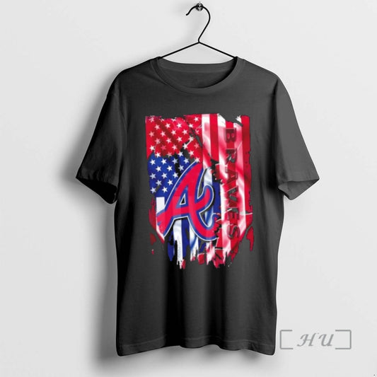 Officials Atlanta Braves Baseball X American Flag T-Shirts, Hoodie, Sweatshirt | AU18TeeNovaLab.com