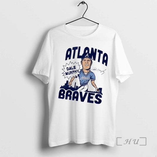 Officials Atlanta Braves Dale Murphy Swing Caricature Signature T-Shirts, Hoodie, Sweatshirt | AU18TeeNovaLab.com
