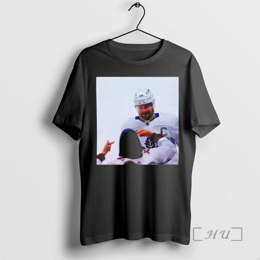 Officials Auston Matthews Toronto Maple Leafs Hockey Smirks At The Avs Fans Premium T Shirts Hoodie, Sweatshirt