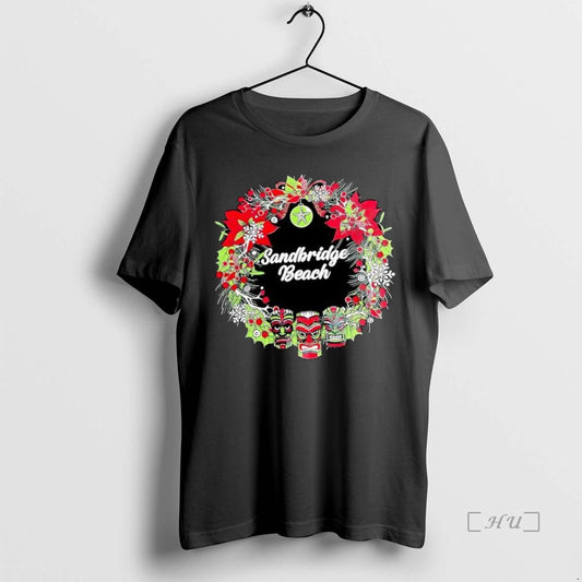 Officials Awesome Sandbridge Beach Christmas Wreath T-Shirts, Hoodie, Sweatshirt | AU18TeeNovaLab.com