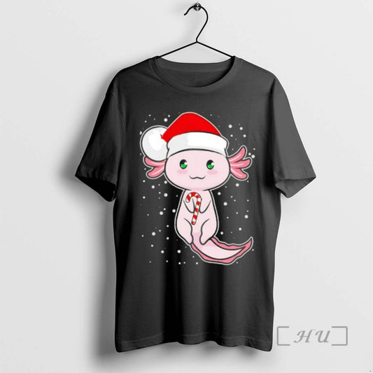 Officials Axolotl Christmas Candy Cane Funny Santa Hat T-Shirts, Hoodie, Sweatshirt | AU18TeeNovaLab.com