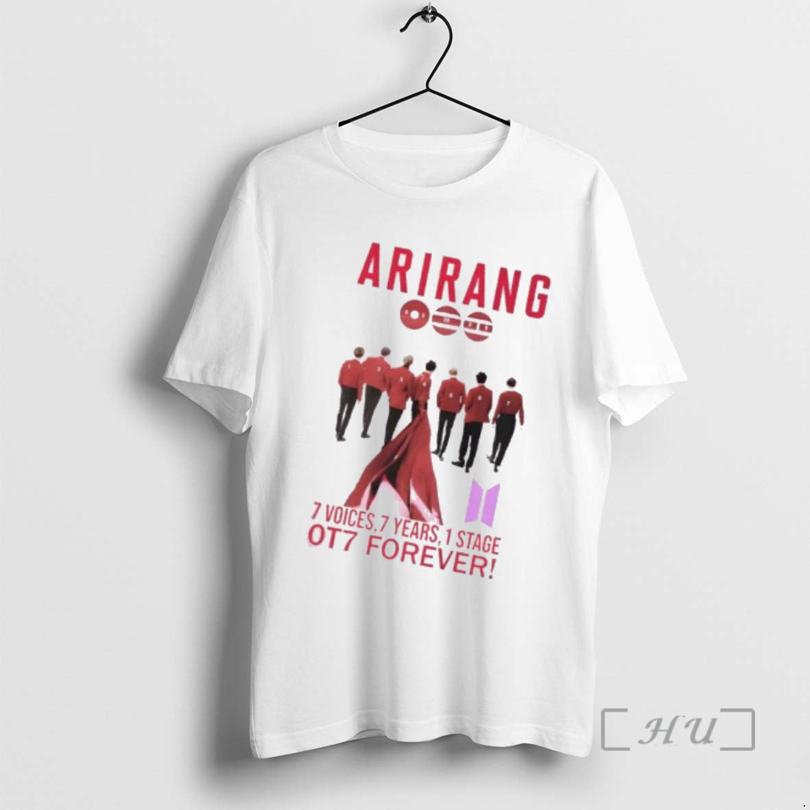 Officials Bts Arirang 7 Voices 7 Years 1 Stage Ot7 Forever Signatures Premium T Shirts Hoodie, Sweatshirt