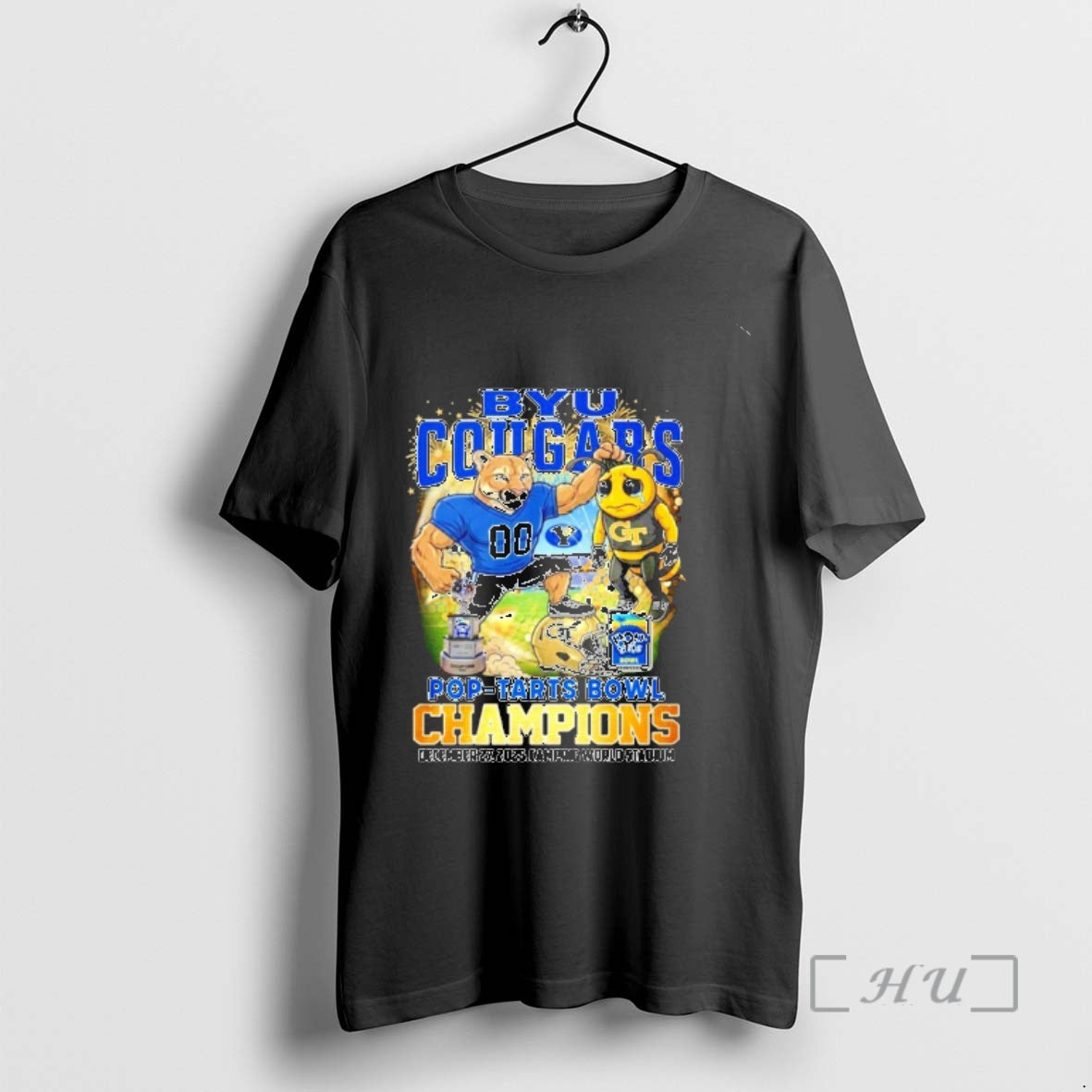 Officials Byu Cougars 2025 Pop Tarts Bowl Champions Mascot T-Shirts, Hoodie, Sweatshirt | AU18TeeNovaLab.com