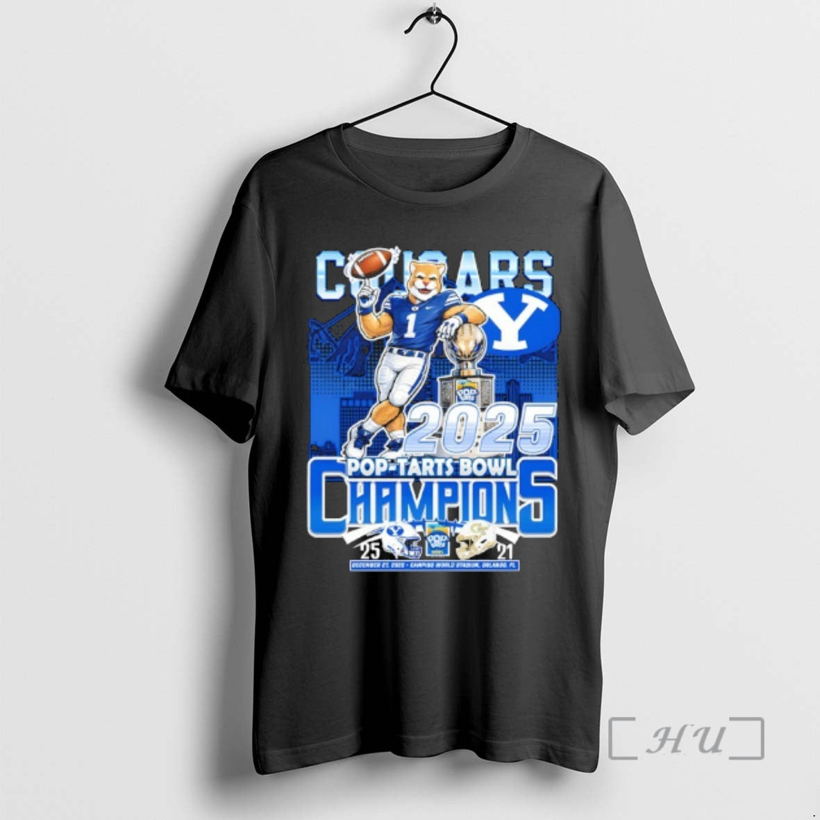 Officials Byu Cougars Beat Georgia Tech Yellow Jackets Football Champions At Pop Tarts Bowl 2025 T-Shirts, Hoodie, Sweatshirt