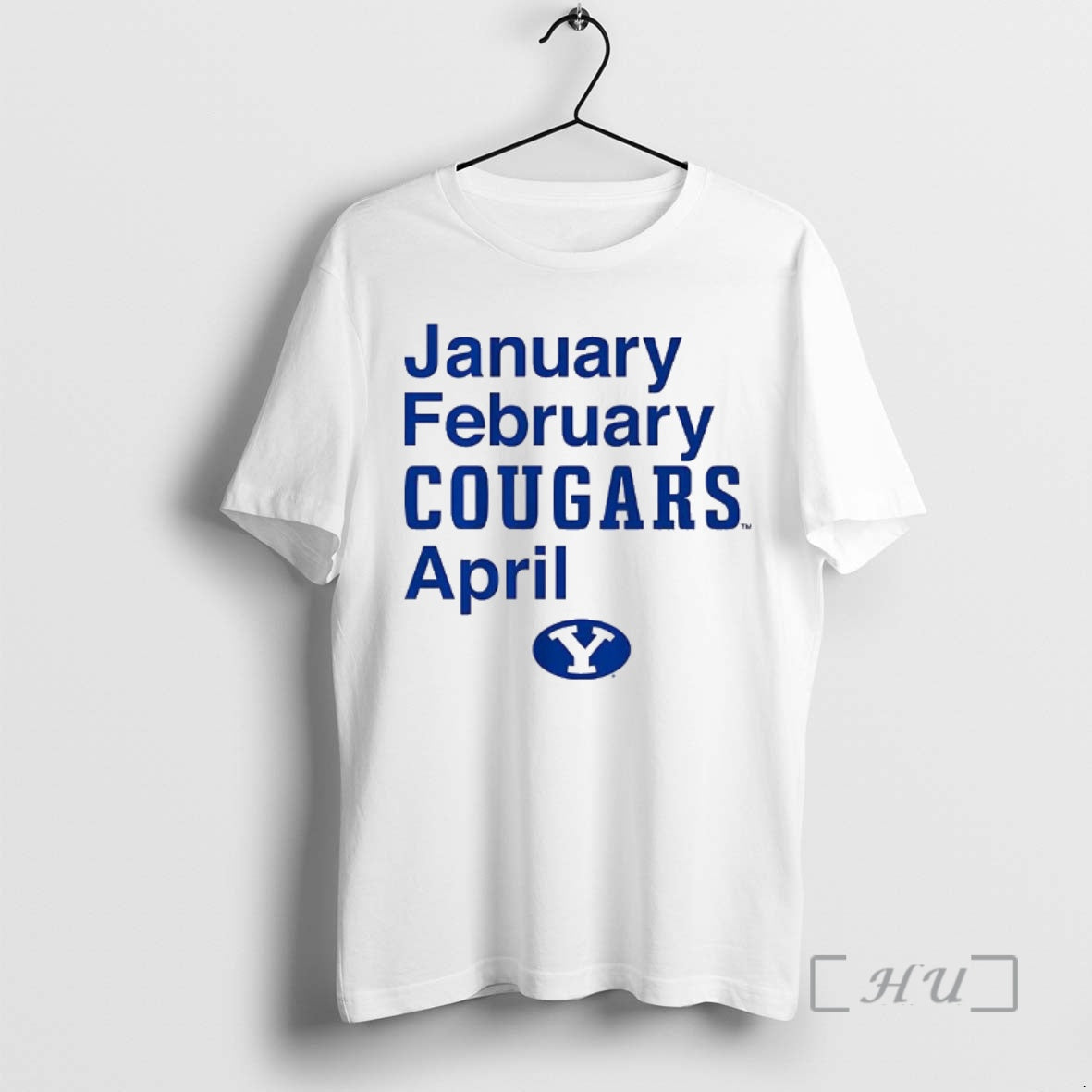 Officials Byu Cougars Football January February Cougars April Logo T-Shirts, Hoodie, Sweatshirt | AU18TeeNovaLab.com
