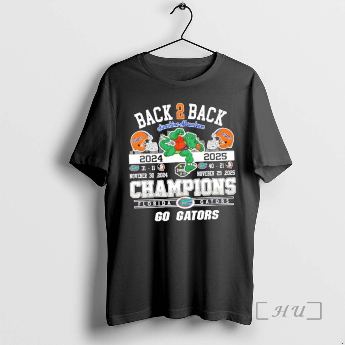 Officials Back 2 Back Sunshine Showdown 2024 2025 Champions Go Florida Gators Premium T Shirts Hoodie, Sweatshirt