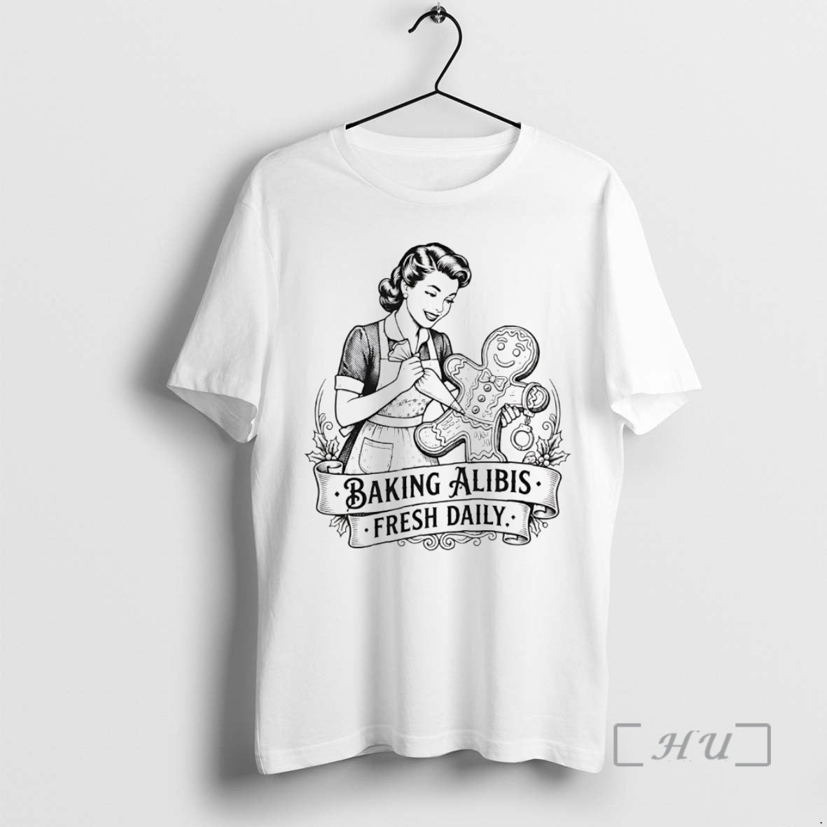Officials Baking Alibis Gingerbread Fresh Daily Christmas T-Shirts, Hoodie, Sweatshirt | AU18TeeNovaLab.com