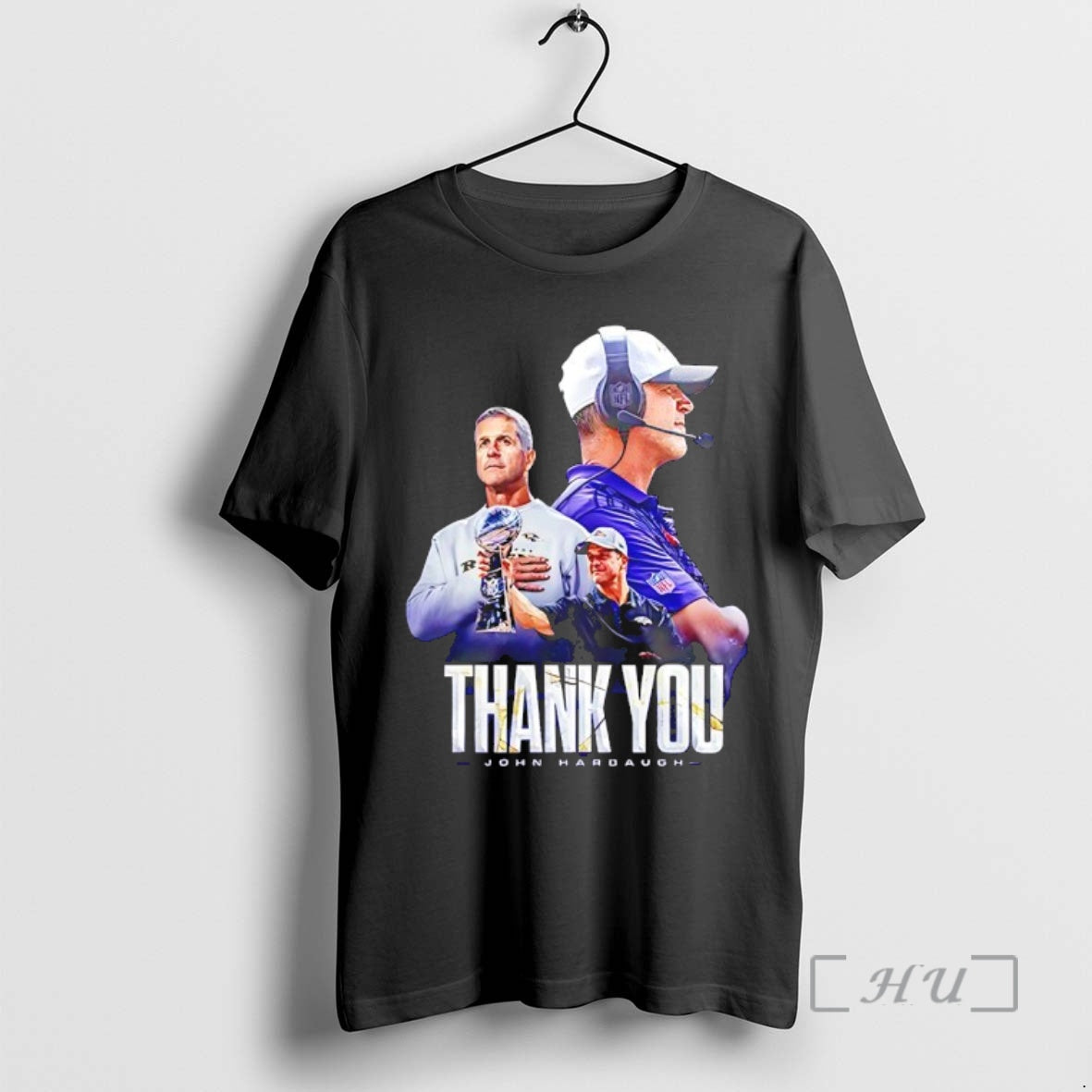 Officials Baltimore Ravens Coach Harbaugh Thank You For Everything 2026 T-Shirts, Hoodie, Sweatshirt | AU18TeeNovaLab.com