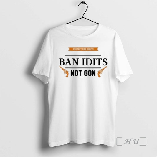 Officials Ban Idiots Not Guns Circle White T-Shirts, Hoodie, Sweatshirt | AU18TeeNovaLab.com