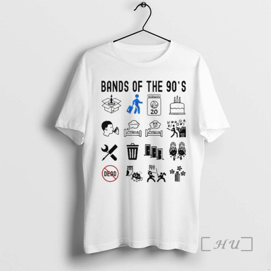 Officials Bands Of The 90s T-Shirts, Hoodie, Sweatshirt | AU18TeeNovaLab.com