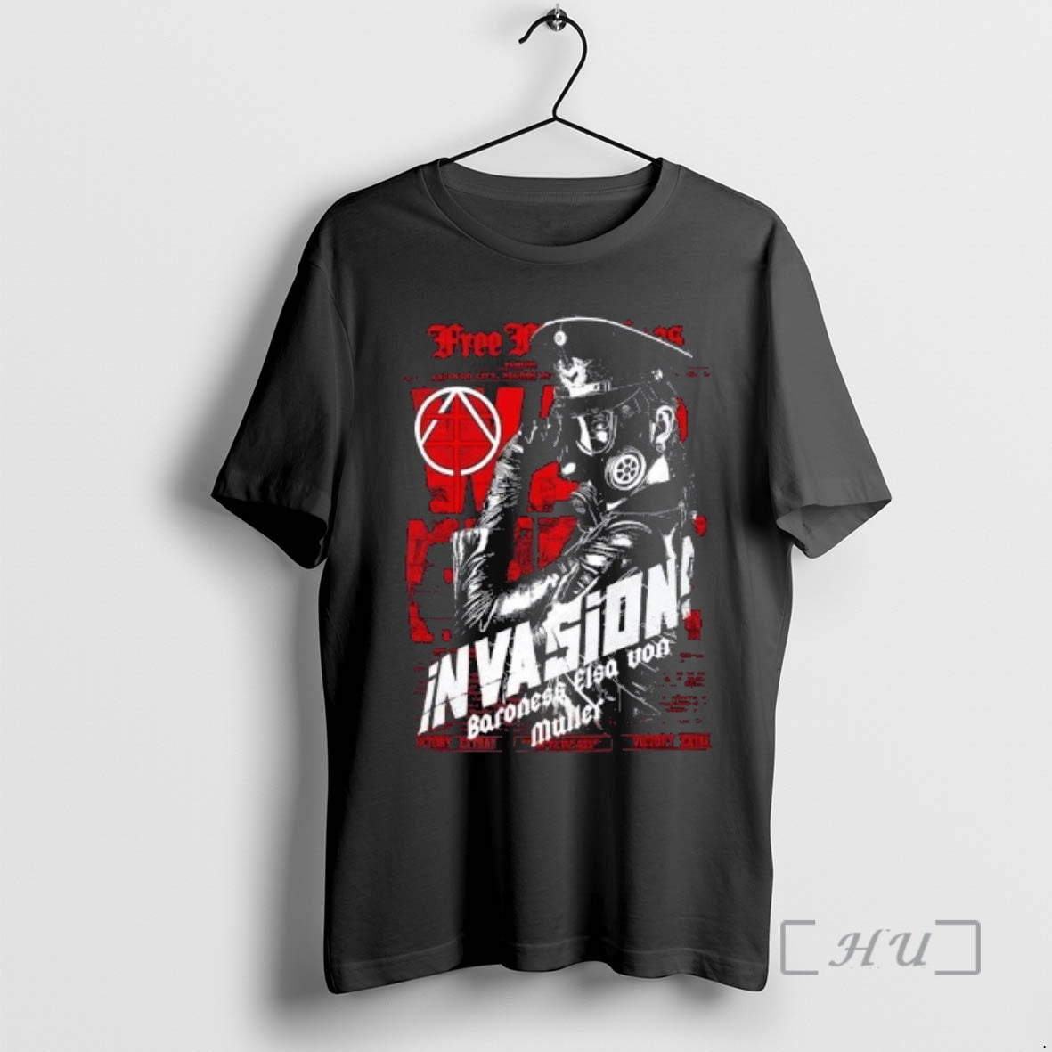 Officials Baroness Muller Gas Mask Anarchy Graphic T-Shirts, Hoodie, Sweatshirt | AU18TeeNovaLab.com