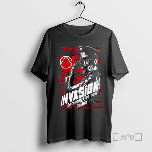 Officials Baroness Muller Gas Mask Anarchy Graphic T-Shirts, Hoodie, Sweatshirt | AU18TeeNovaLab.com