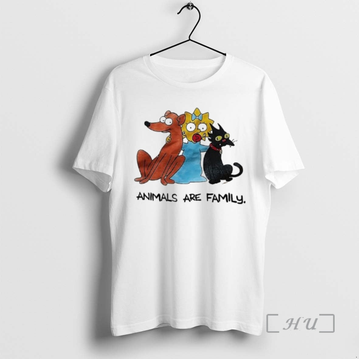Officials Bart Simpsons Family Pets Animals Are Family T-Shirts, Hoodie, Sweatshirt | AU18TeeNovaLab.com