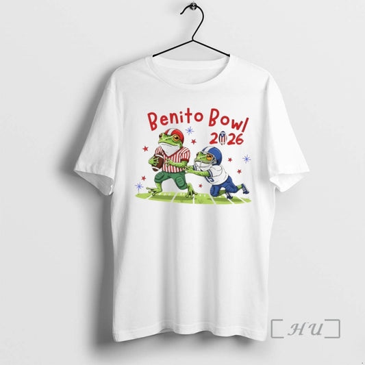 Officials Benito Bowl 2026 Frog Football Funny Game Day Graphic T-Shirts, Hoodie, Sweatshirt | AU18TeeNovaLab.com