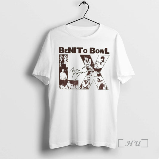 Officials Benito Bowl Bad Bunny 2026 Signature T-Shirts, Hoodie, Sweatshirt | AU18TeeNovaLab.com