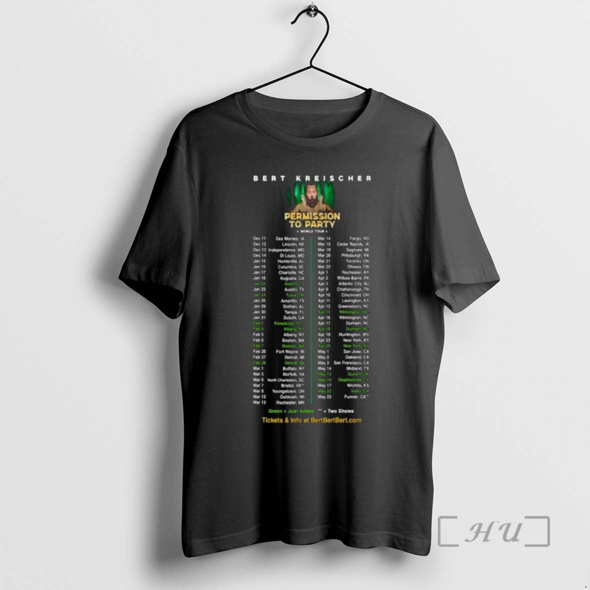 Officials Bert Kreischer World Tour 2026 T-Shirts, Hoodie, Sweatshirt | AU18TeeNovaLab.com