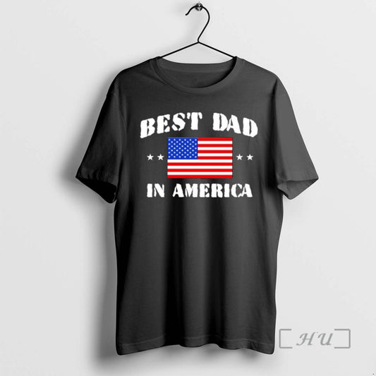 Officials Best Dad In America And Best Papa In The World Usa Flag Premium T-Shirts, Hoodie, Sweatshirt | AU18TeeNovaLab.com