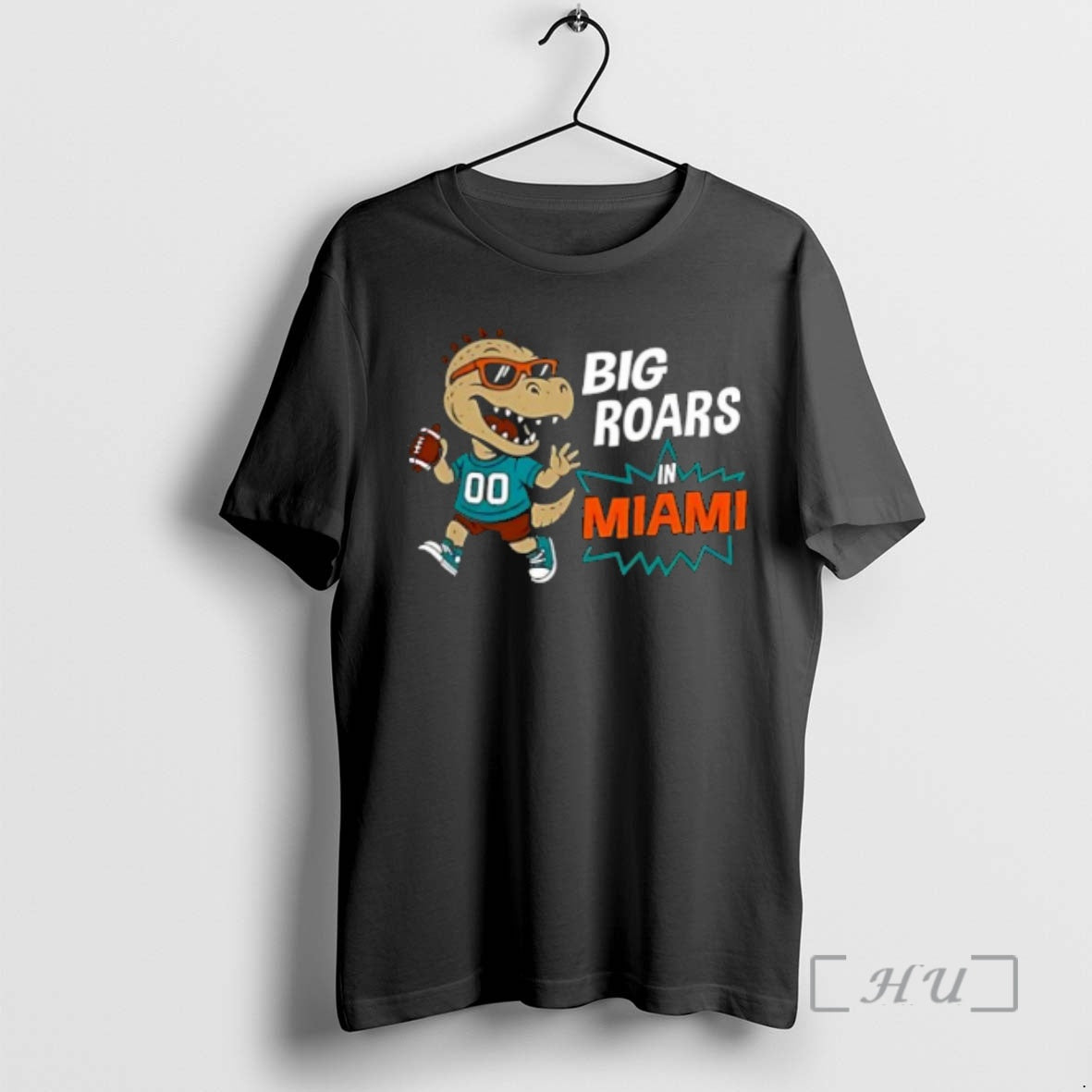 Officials Big Roars In Miami Dolphins Dinosaur Cartoon Funny T-Shirts, Hoodie, Sweatshirt | AU18TeeNovaLab.com