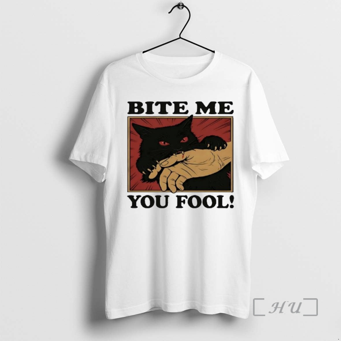 Officials Biting Black Cat Bite Me You Fool T-Shirts, Hoodie, Sweatshirt | AU18TeeNovaLab.com