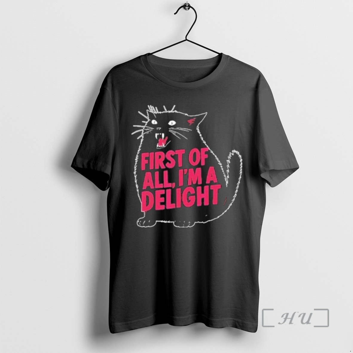 Officials Black Cat First Of All Im A Delight T-Shirts, Hoodie, Sweatshirt | AU18TeeNovaLab.com