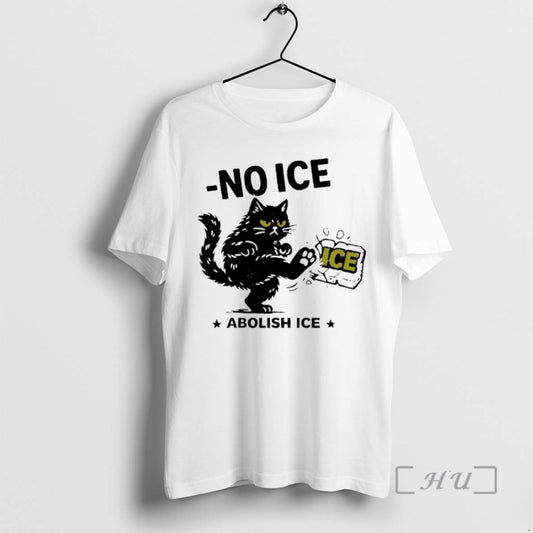 Officials Black Cat No Ice Abolish Ice T-Shirts, Hoodie, Sweatshirt | AU18TeeNovaLab.com