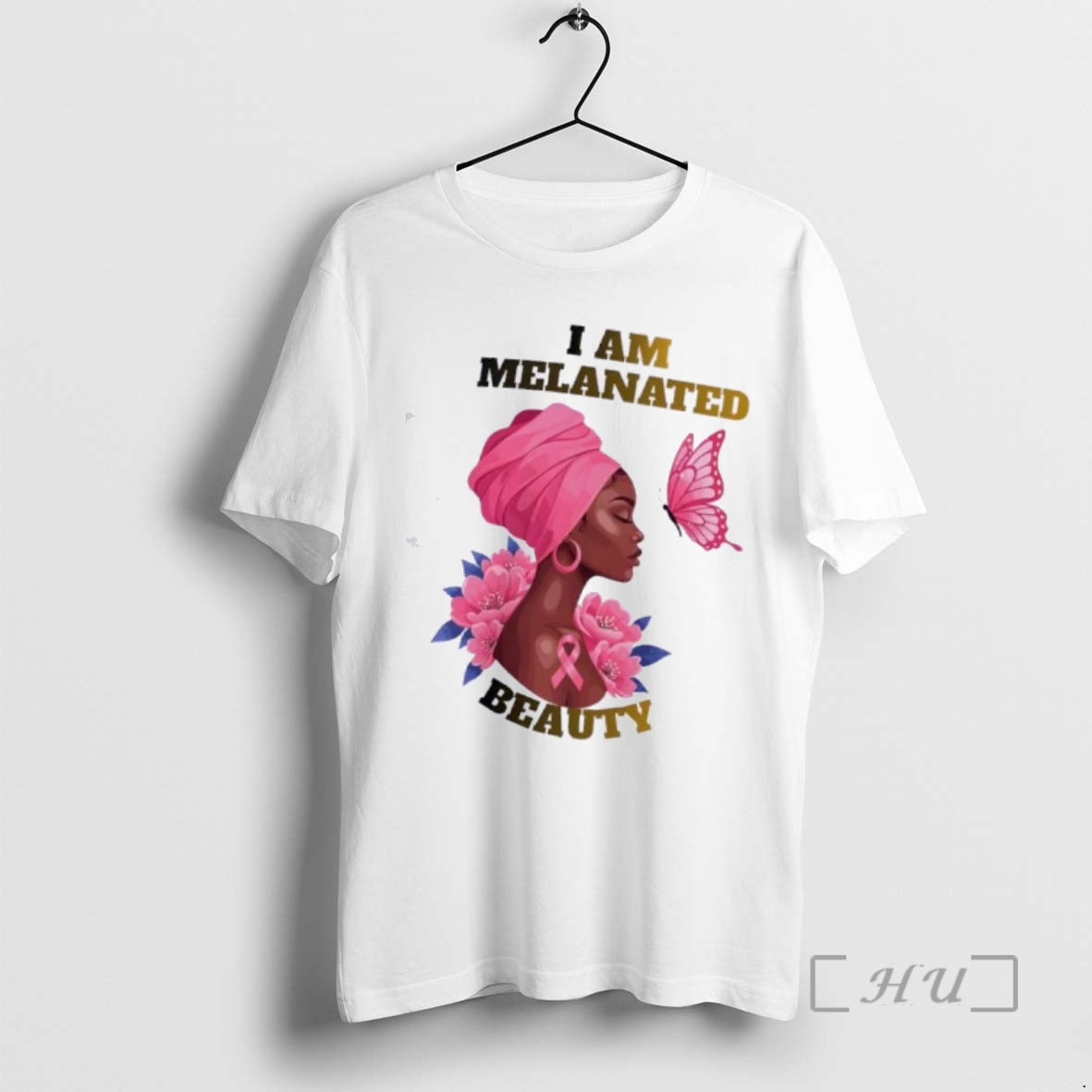Officials Black Woman Flower Butterfly I Am Melanated Beauty T-Shirts, Hoodie, Sweatshirt | AU18TeeNovaLab.com