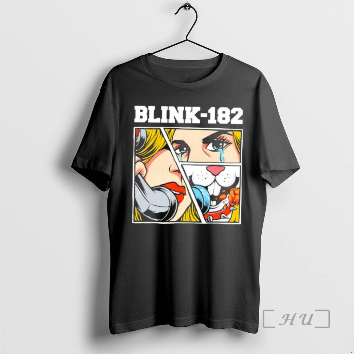 Officials Blink 182 Pop Art Crying Woman And Bunny Comic T-Shirts, Hoodie, Sweatshirt | AU18TeeNovaLab.com