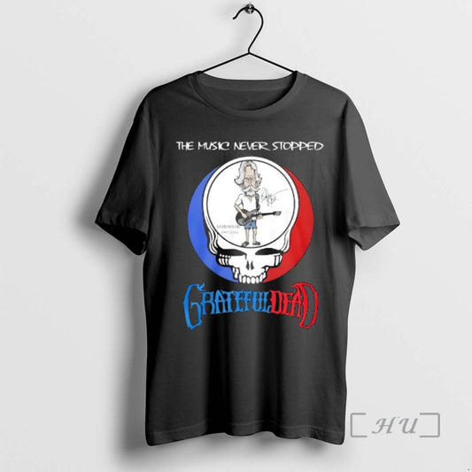 Officials Bob Weir Grateful Dead The Music Never Stopped T-Shirts, Hoodie, Sweatshirt | AU18TeeNovaLab.com