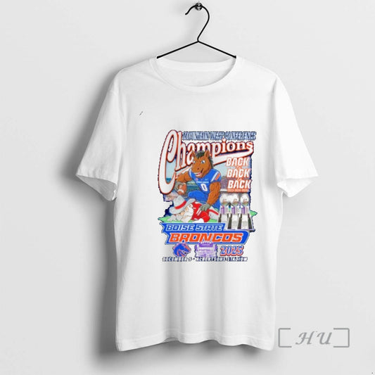 Officials Boise State Broncos Mountain West Conference Championship Back 2 Back 2025 Ornaments Premium T-Shirts, Hoodie,...