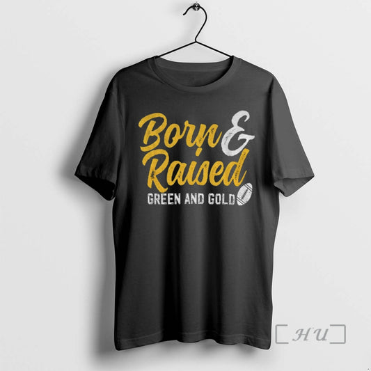 Officials Born And Raised Green And Gold Green Bay Packers Football Premium T Shirts Sweater Hoodie, Sweatshirt
