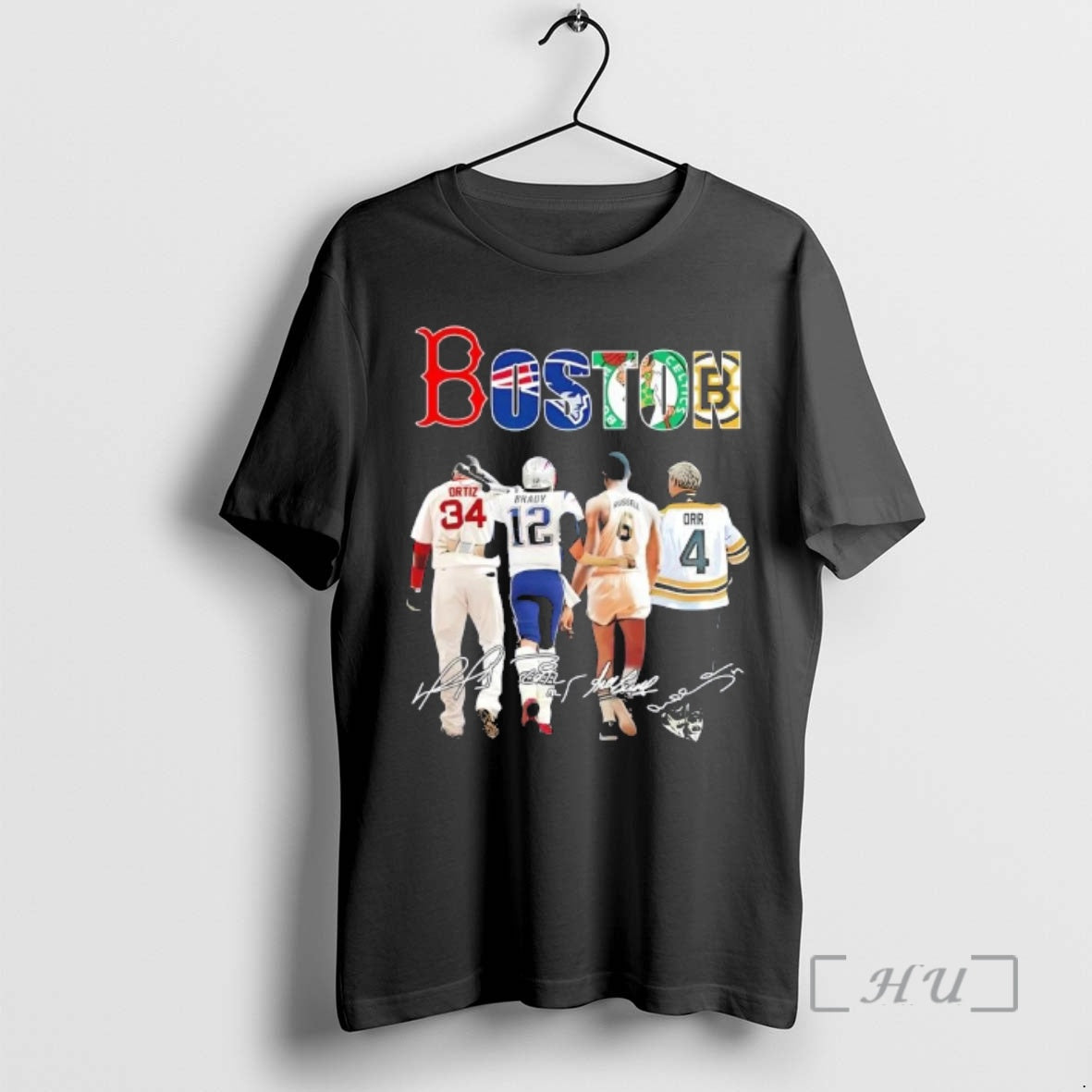 Officials Boston City Sports Legends Ortiz Brady Russell Orr Signatures T-Shirts, Hoodie, Sweatshirt | AU18TeeNovaLab.com