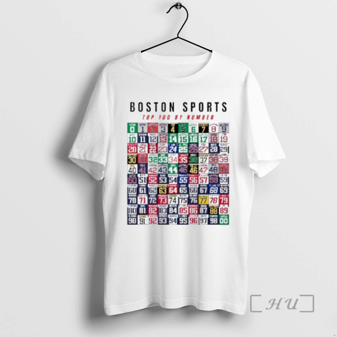 Officials Boston Sports Top 100 By The Numbers T-Shirts, Hoodie, Sweatshirt | AU18TeeNovaLab.com