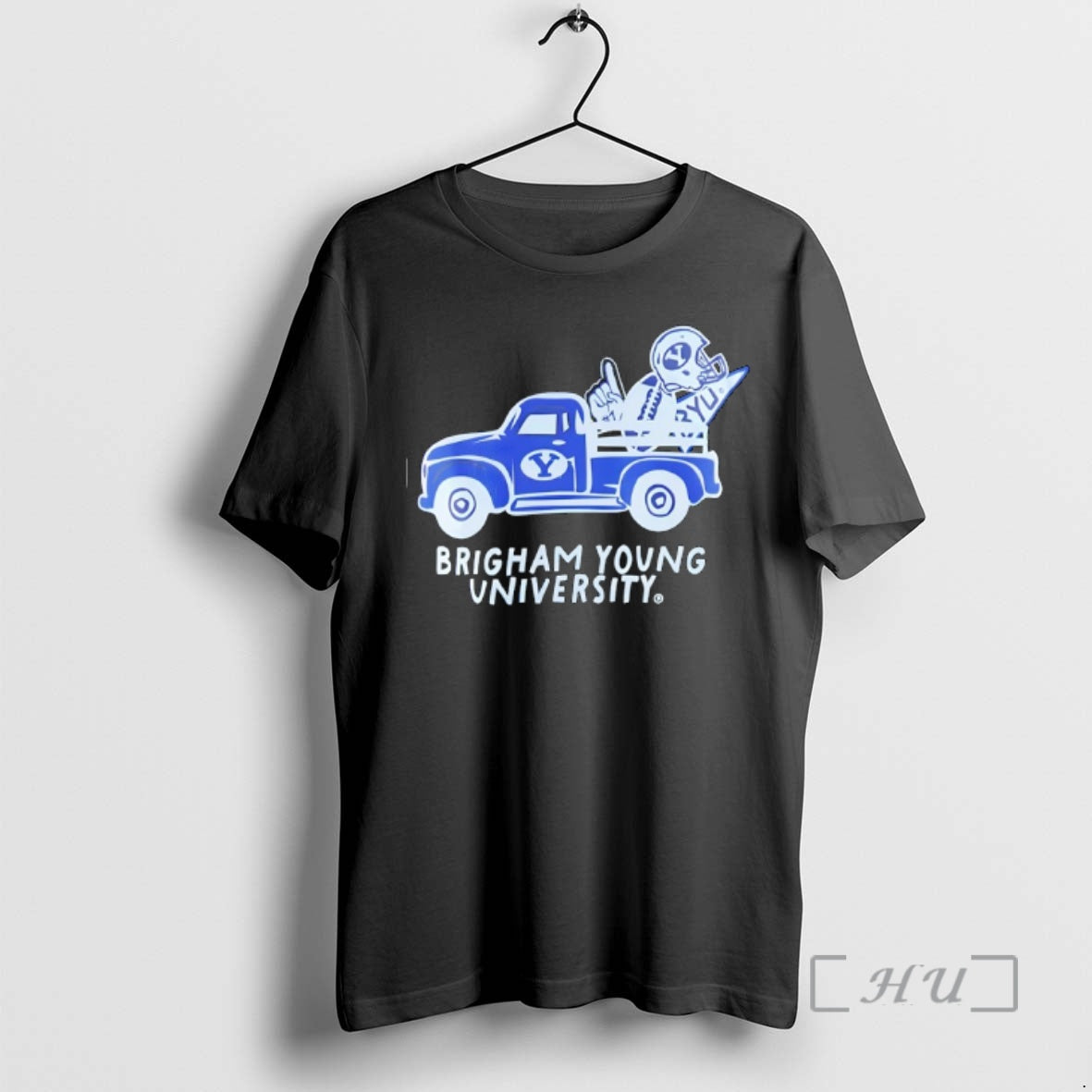 Officials Brigham Young University Byu Cougars Football Helmet And Logo In Car Premium T Shirts Hoodie, Sweatshirt